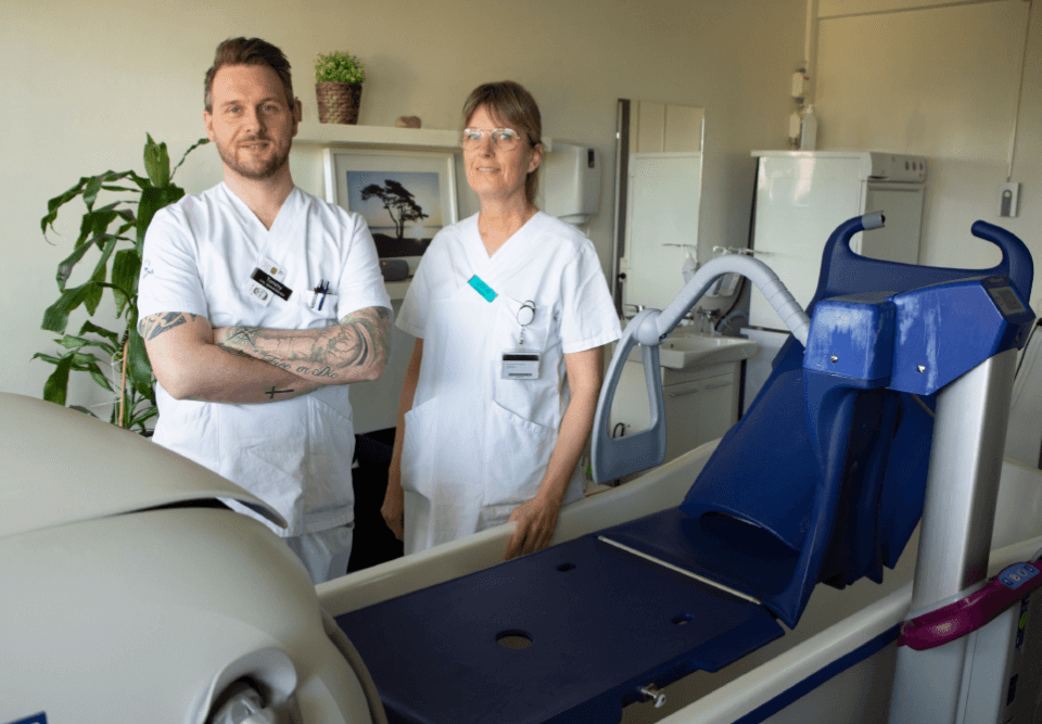 Tommy Hansson och Lotta Randau, palliativ vårdavdelning, Kristianstad.